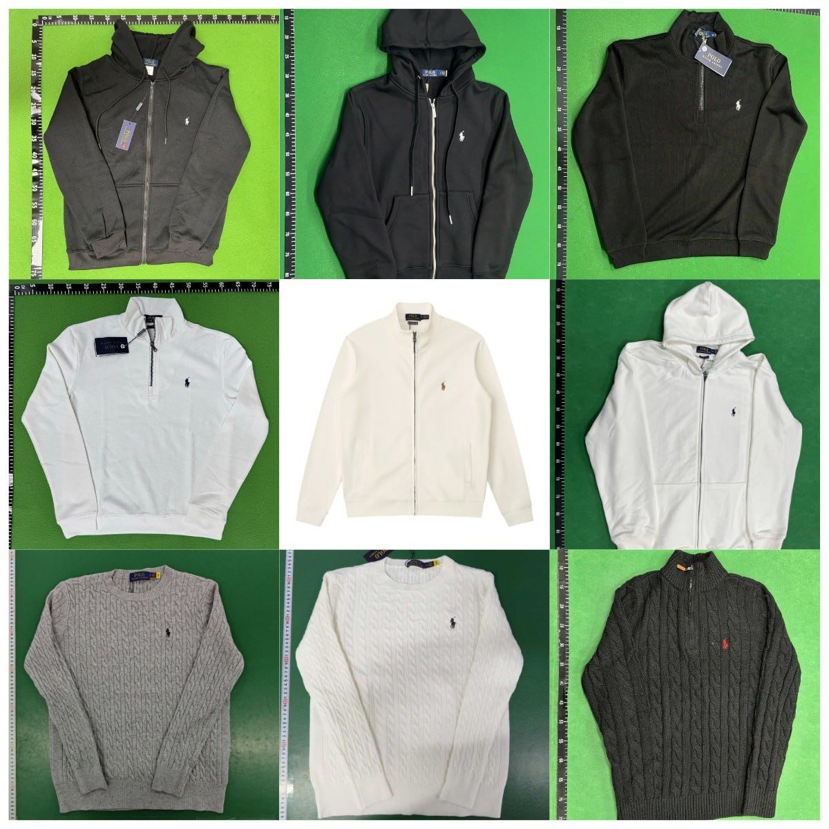 Sweatshirts und Strickoberteile in verschiedenen Farben